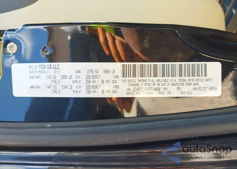 2017 Dodge Grand Caravan Sxt z USA, uszkodzony, nr VIN 2C4RDGCG5HR714088